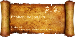 Prokop Hajnalka névjegykártya