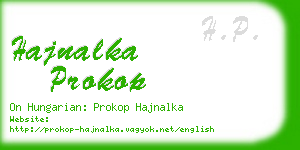 hajnalka prokop business card